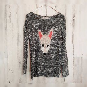 PINK ROSE Fox sweater